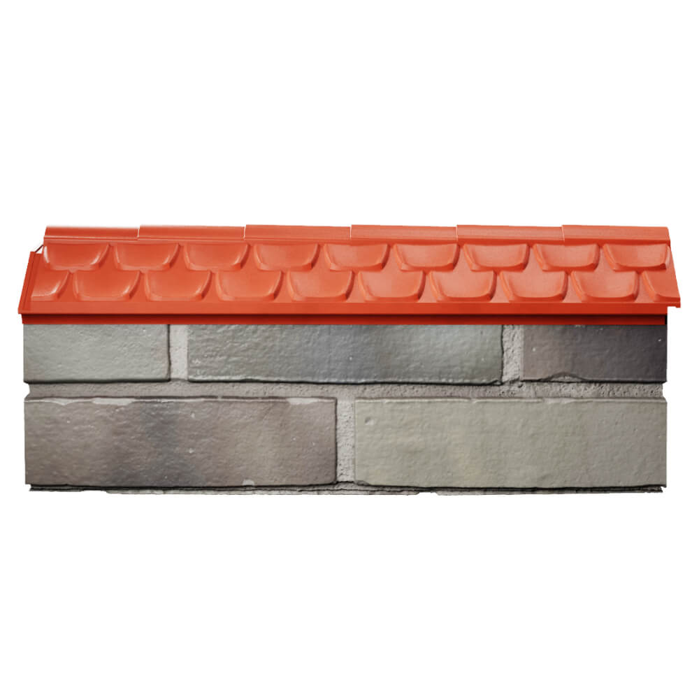 Парапет Zking Эльбрус Красный с посадкой на 0.5 кирпича (130мм) в Ишиме фото