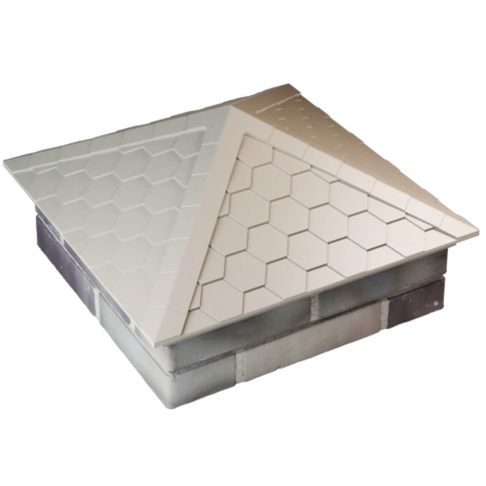 Колпак Zking Эверест Бежевый на столб 2х2 кирпича (535х535мм) Ишим фото