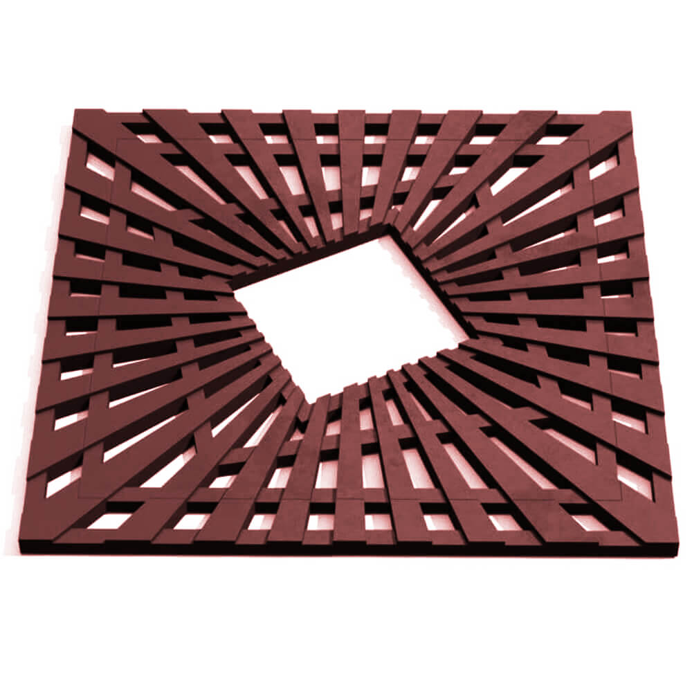 Приствольная решетка для дерева ZKING ATMOSPHERE 1.2х1.2м Коричневая Ишим фото