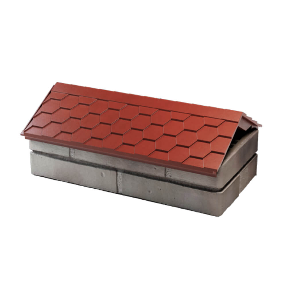 Парапет Zking Эверест Красный с посадкой на 1 кирпич (200/225/255мм) в Ишиме фото