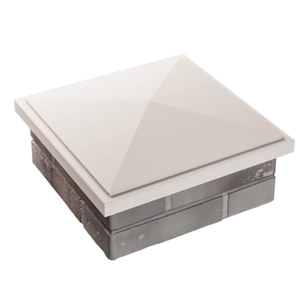 Колпак Zking БонаМоно Бежевый на столб 1.5х1.5 кирпича (385х385, 400х400мм) в Ишиме фото