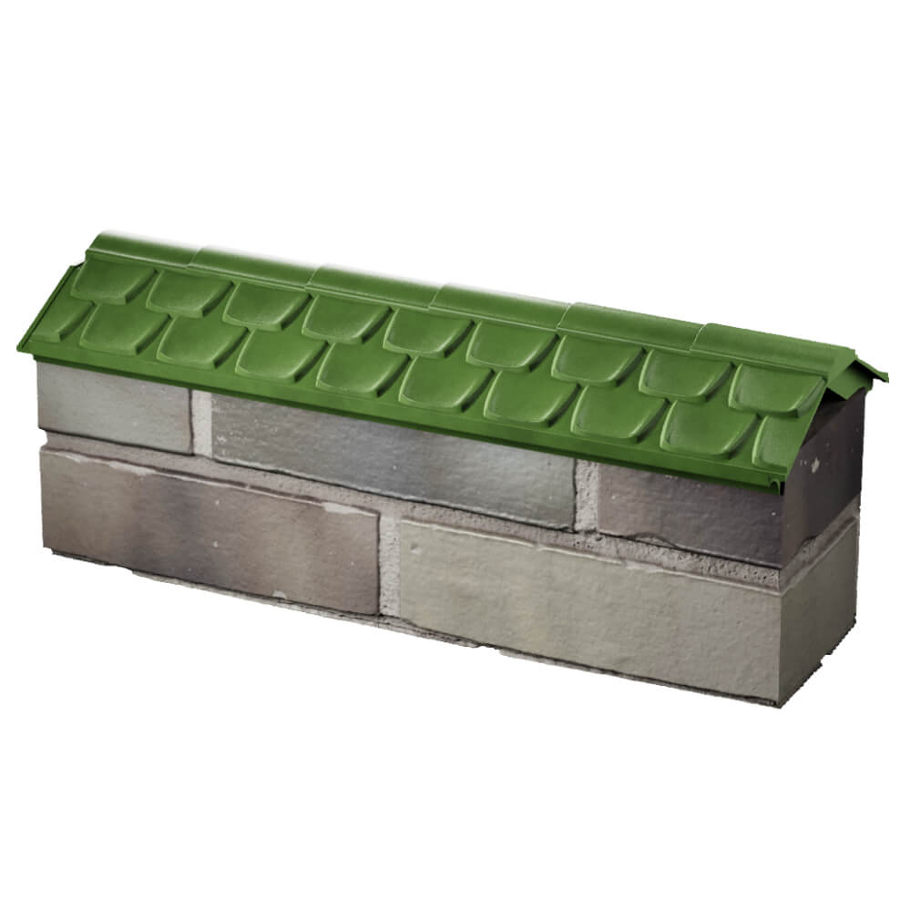 Парапет Zking Эльбрус Зеленый с посадкой на 0.5 кирпича (130мм) в Ишиме фото