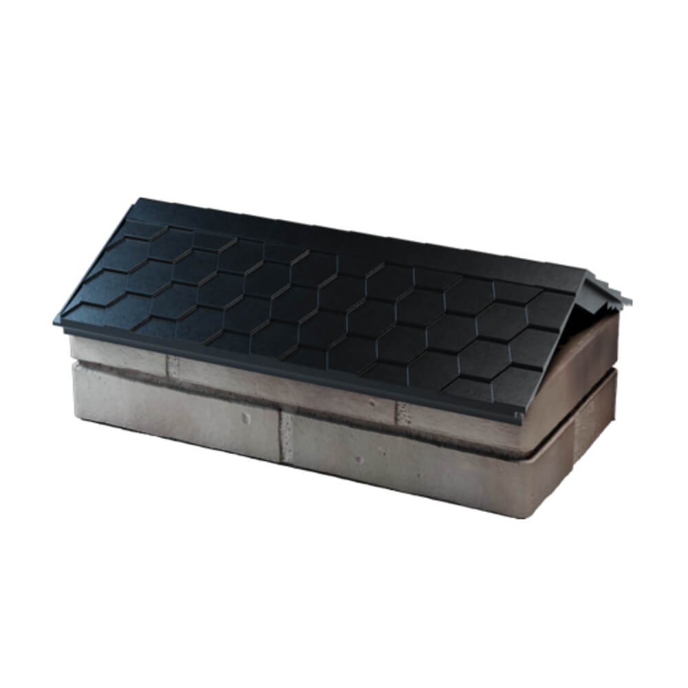 Парапет Zking Эверест Черный с посадкой на 1 кирпич (200/225/255мм) в Ишиме фото