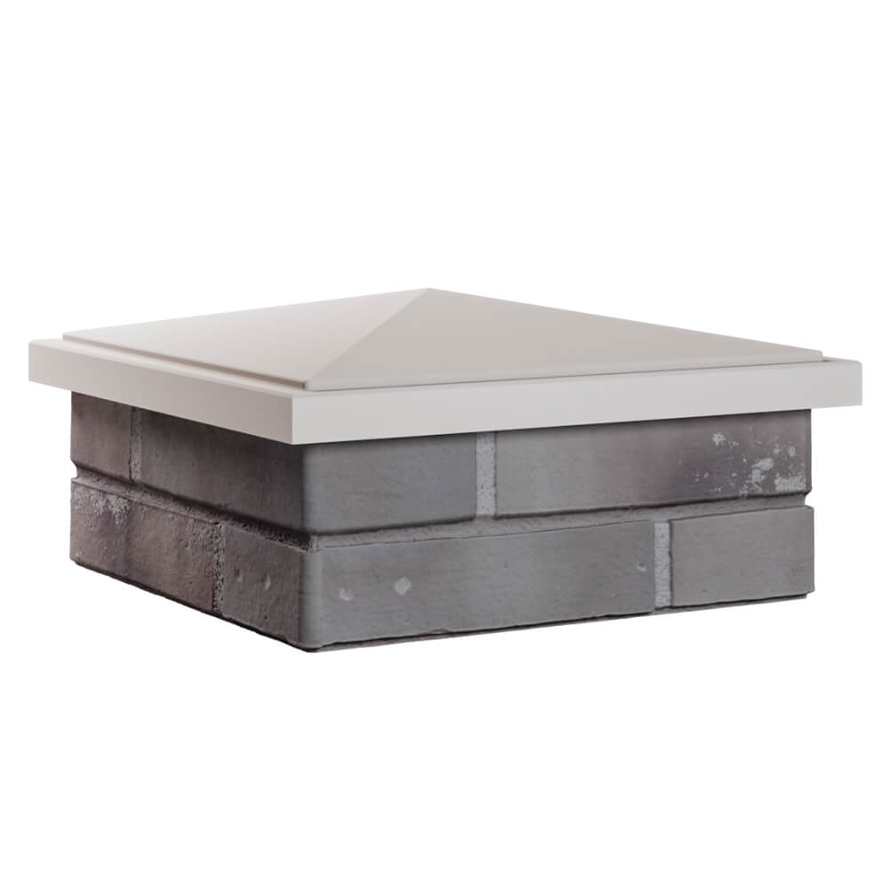 Колпак Zking БонаМоно Бежевый на столб 1.5х1.5 кирпича (385х385, 400х400мм) в Ишиме фото