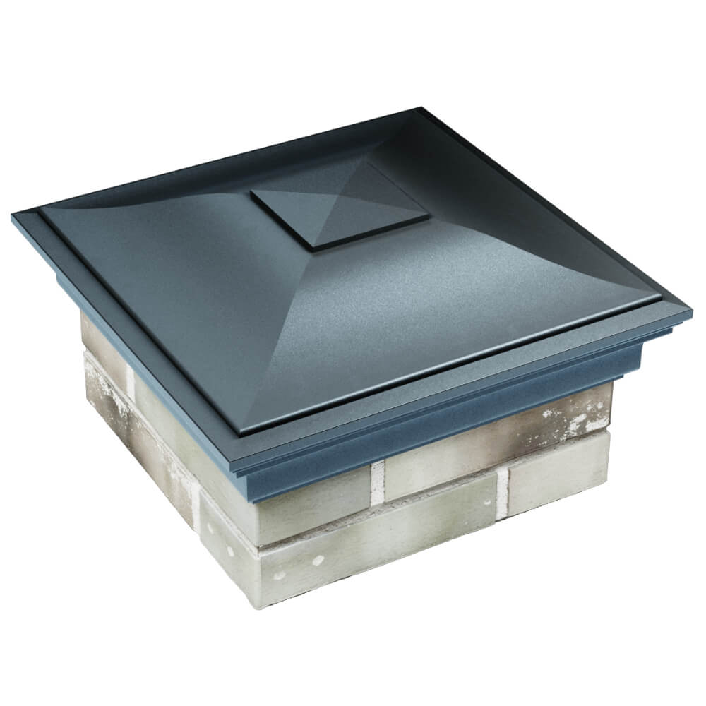 Колпак Zking Монблан Серый на столб 1.5х1.5 кирпича (385х385мм) в Ишиме фото