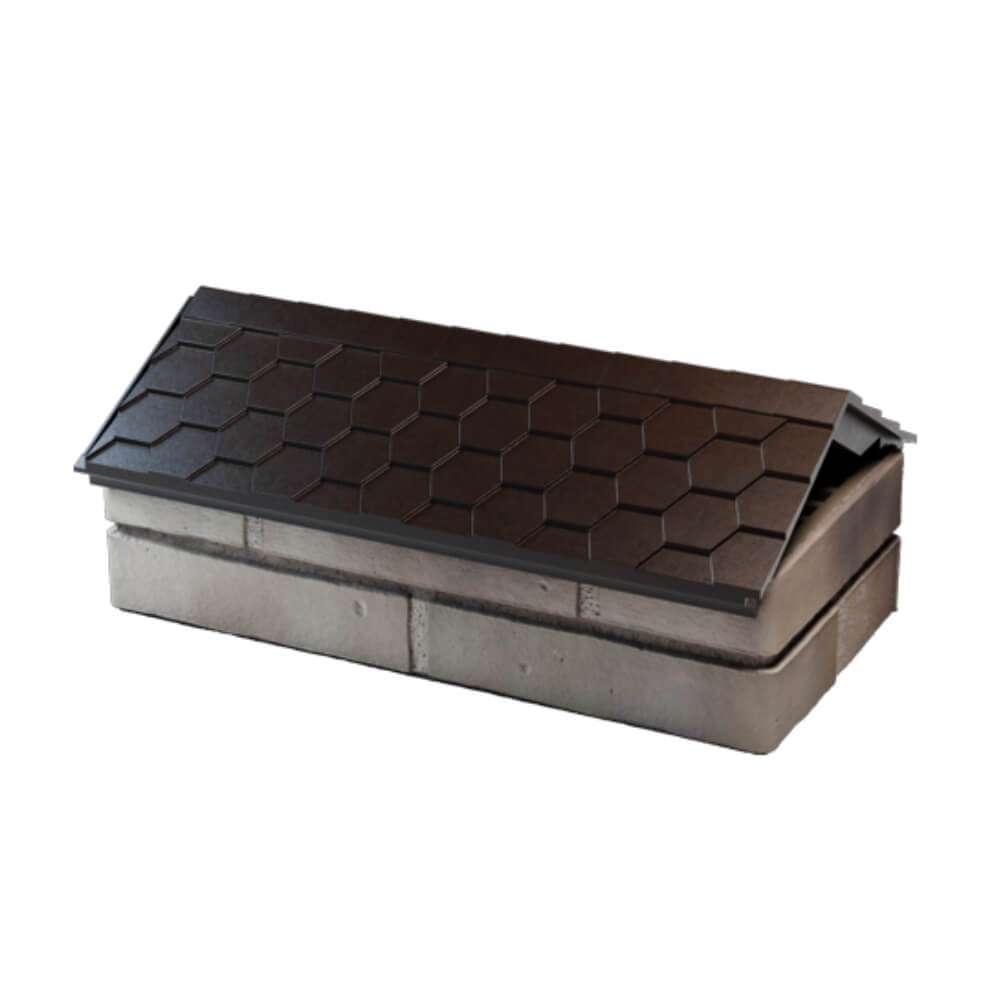 Парапет Zking Эверест Коричневый с посадкой на 1 кирпич (200/225/255мм) в Ишиме фото