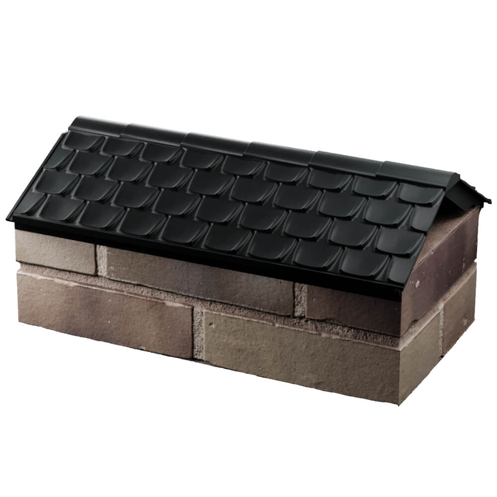 Парапет Zking Эльбрус Черный с посадкой на 1 кирпич (255мм) в Ишиме фото