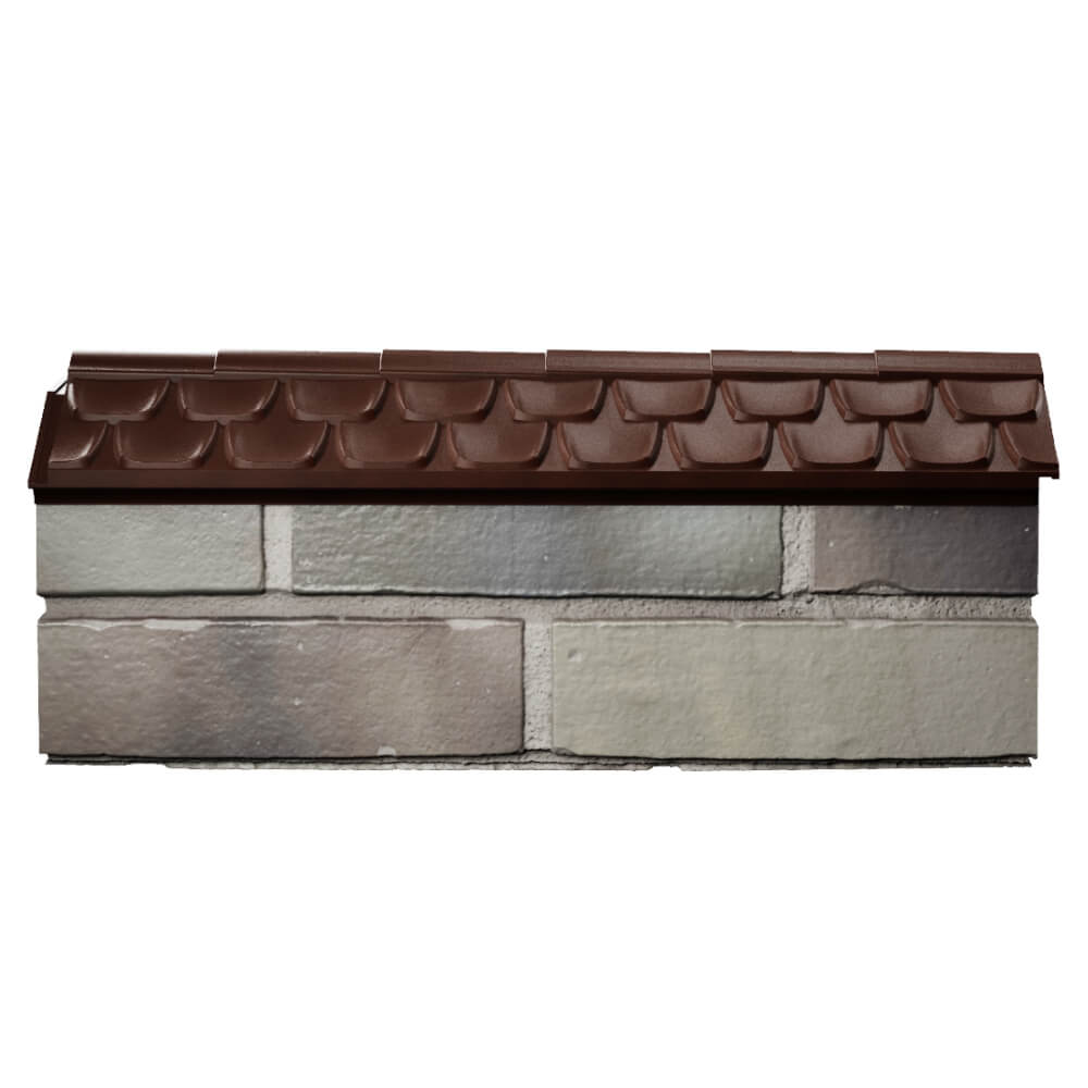 Парапет Zking Эльбрус Коричневый с посадкой на 0.5 кирпича (130мм) в Ишиме фото
