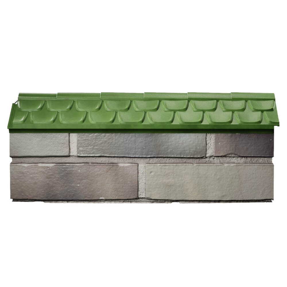 Парапет Zking Эльбрус Зеленый с посадкой на 0.5 кирпича (130мм) в Ишиме фото