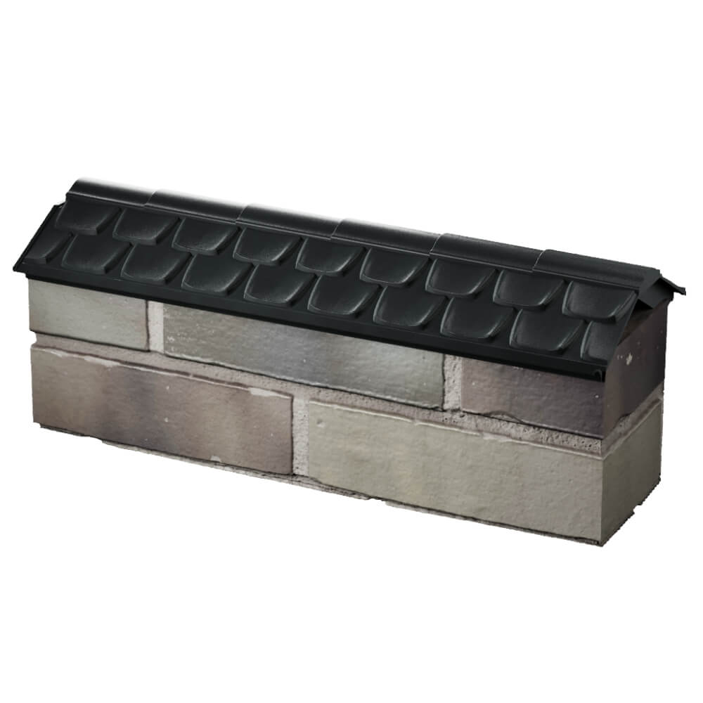 Парапет Zking Эльбрус Черный с посадкой на 0.5 кирпича (130мм) в Ишиме фото