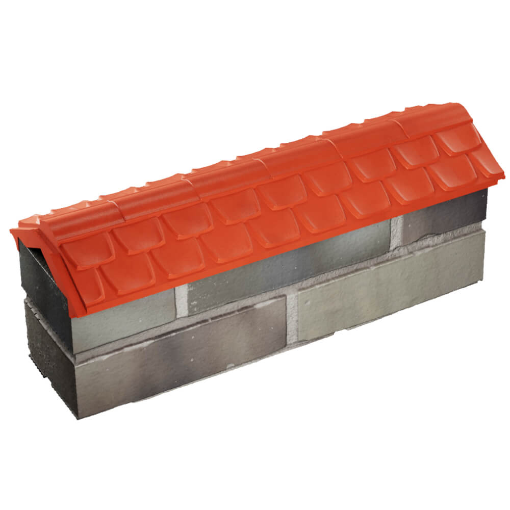 Парапет Zking Эльбрус Красный с посадкой на 0.5 кирпича (130мм) в Ишиме фото