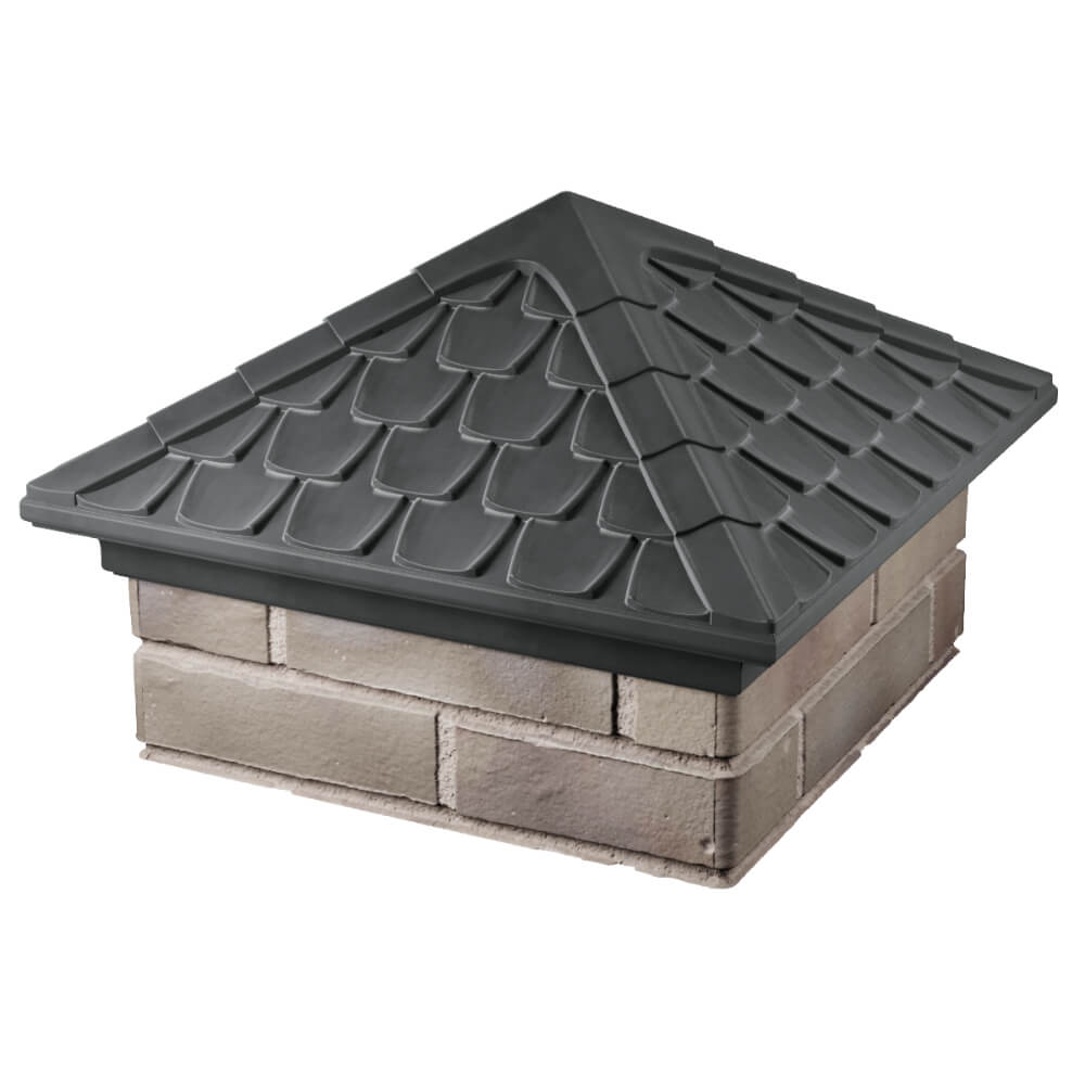 Колпак Zking Эльбрус Серый на столб 1.5х1.5 кирпича (385х385мм) в Ишиме фото