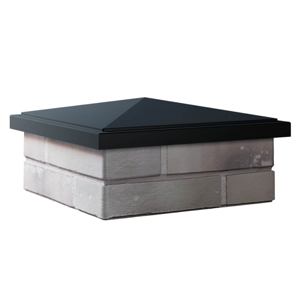 Колпак Zking БонаМоно Черный на столб 1.5х1.5 кирпича (385х385, 400х400мм) в Ишиме фото