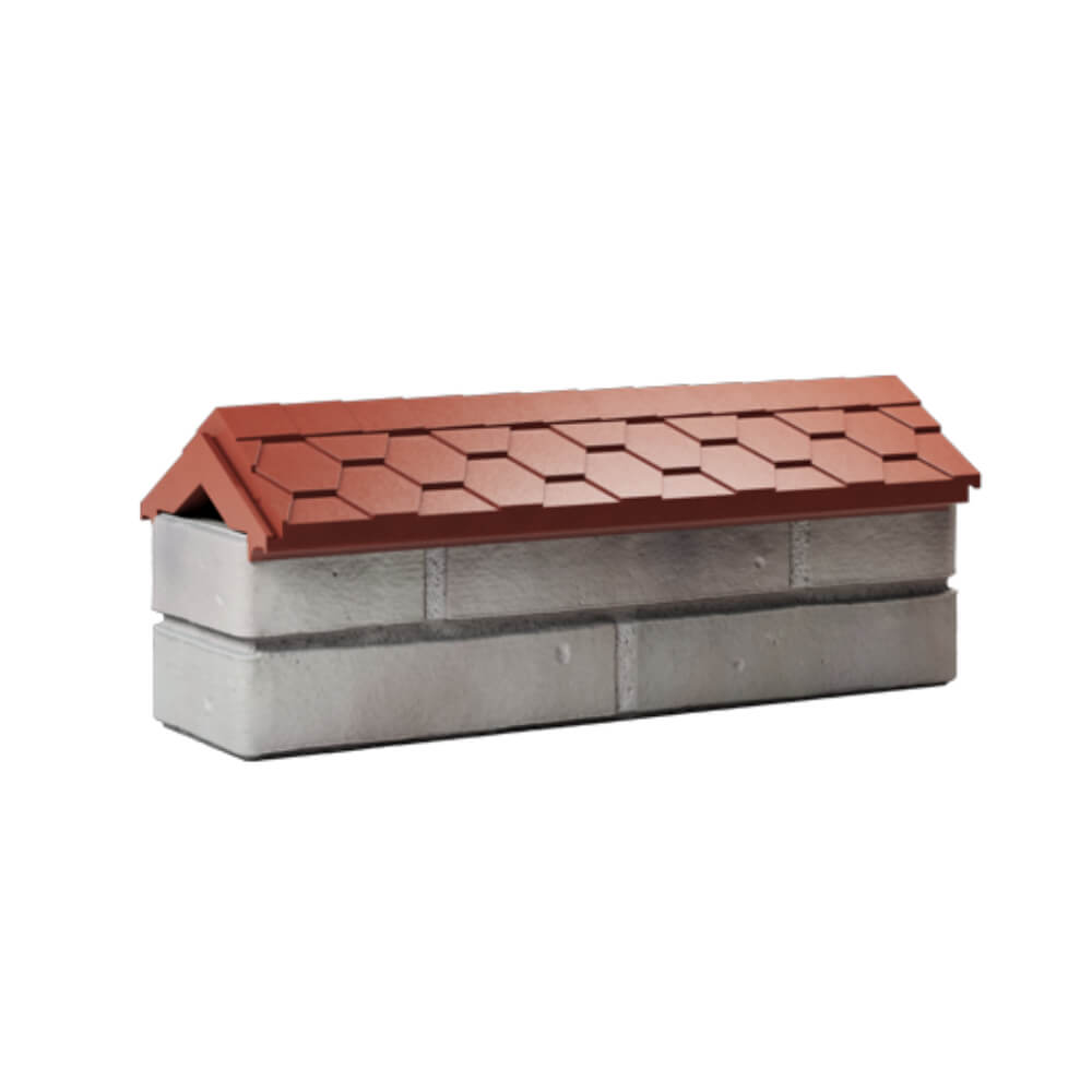 Парапет Zking Эверест Красный с посадкой на 0.5 кирпича (130мм) Ишим фото