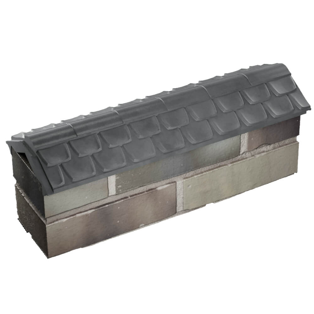 Парапет Zking Эльбрус Серый с посадкой на 0.5 кирпича (130мм) в Ишиме фото