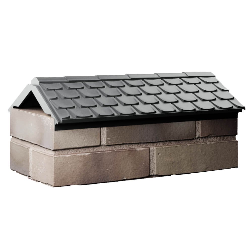 Парапет Zking Эльбрус Серый с посадкой на 1 кирпич (255мм) Ишим фото