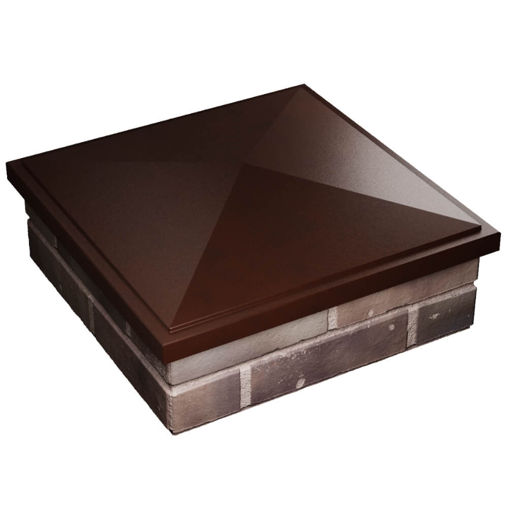 Колпак Zking БонаМоно Коричневый на столб 2х2 кирпича (515х515, 530х530мм) в Ишиме фото