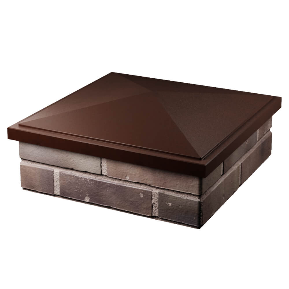 Колпак Zking БонаМоно Коричневый на столб 2х2 кирпича (515х515, 530х530мм) в Ишиме фото