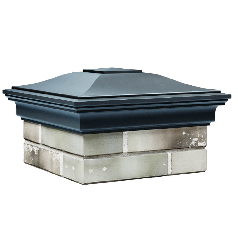 Колпак Zking Монблан Серый на столб 1.5х1.5 кирпича (385х385мм) в Ишиме фото