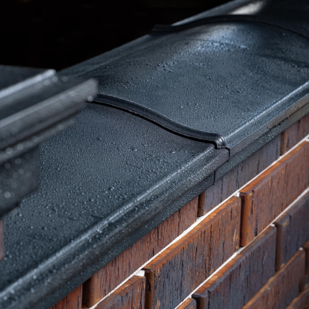 Парапет Zking Монблан Черный посадка на 0.5 кирпича (130мм)