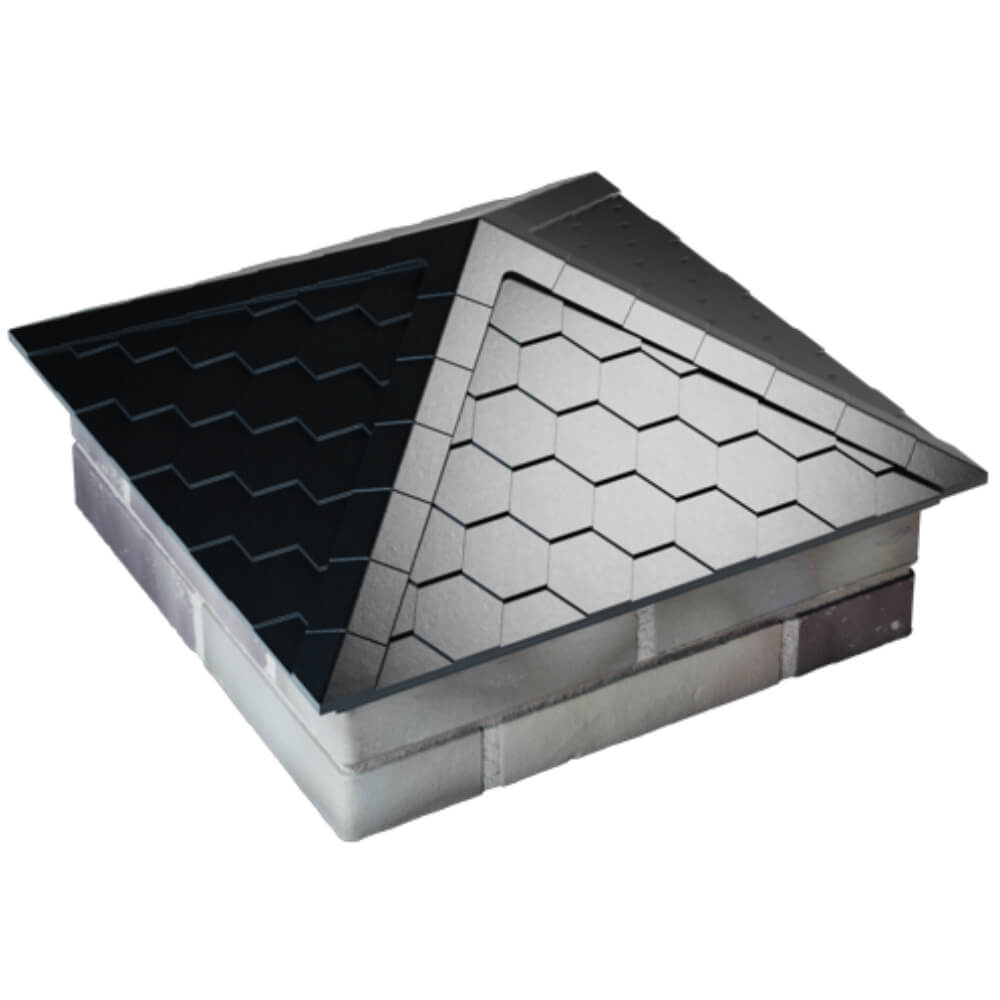 Колпак Zking Эверест Черный на столб 2х2 кирпича (535х535мм) Ишим фото