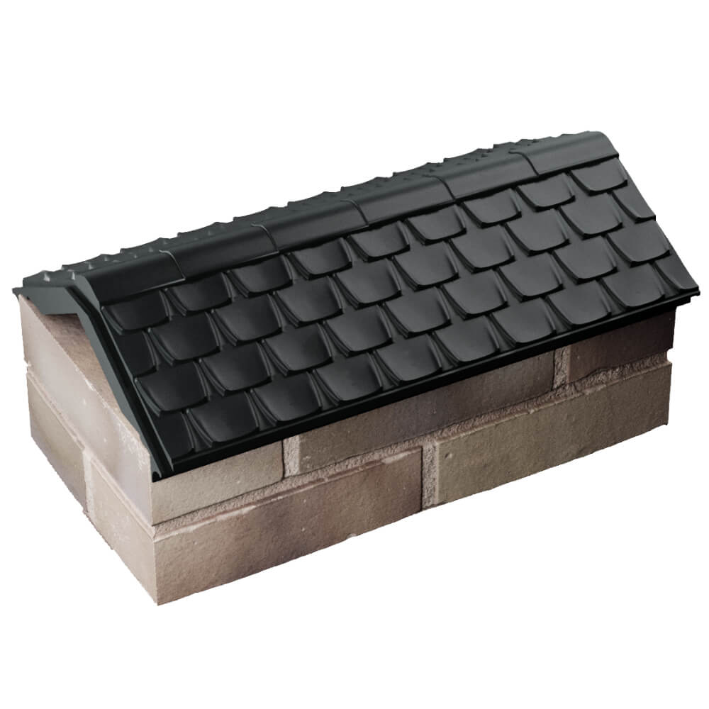 Парапет Zking Эльбрус Черный с посадкой на 1 кирпич (255мм) в Ишиме фото