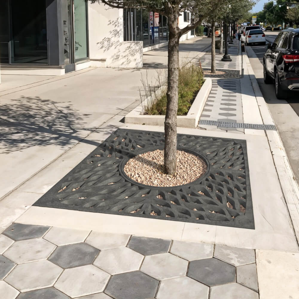 Приствольная решетка для дерева ZKING CRUST 2х2м Черная в Ишиме фото