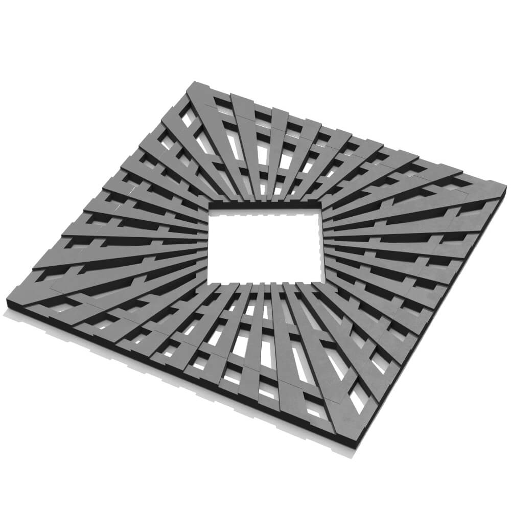 Приствольная решетка для дерева ZKING ATMOSPHERE 1.2х1.2м Серая в Ишиме фото