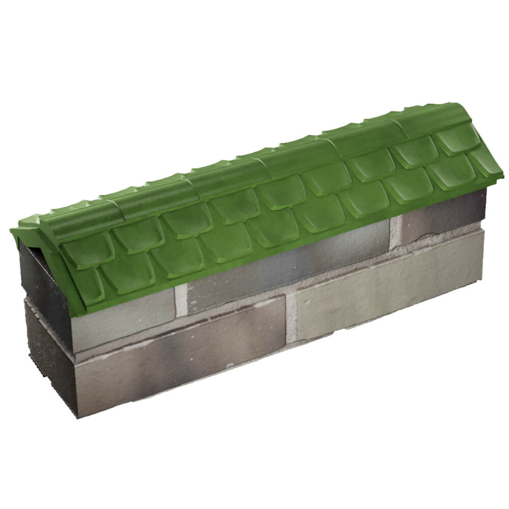 Парапет Zking Эльбрус Зеленый с посадкой на 0.5 кирпича (130мм) в Ишиме фото